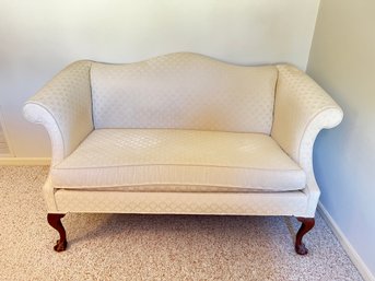 White Thomasville Upholstered Setee