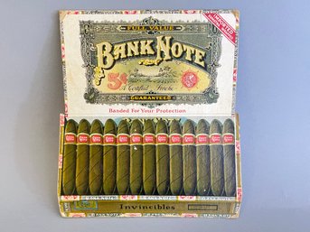 Banknote Invincible 5 Cent Cigar Advertising Cardboard Store Display