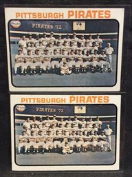 (2) 1973 Topps Pittsburgh Pirates Team Cards - K