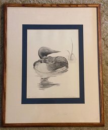 Framed Pencil Signed And Numbered Lithograph