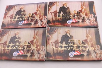 4 United States Mint Presidential Proof Coin Sets