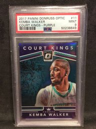 2017 Panini Donruss Optic Kemba Walker Court Kings Purple PSA 9 - K