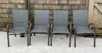 Four Stylewell Coated Aluminum Patio Chairs