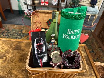 Holiday Wine Basket