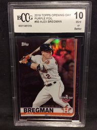 2019 Topps Opening Day Purple Foil Alex Bregman BCCG 10 - K