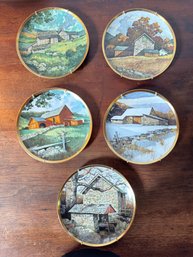 Six Eric Sloan Danbury Mint & Royal Doulton Plates