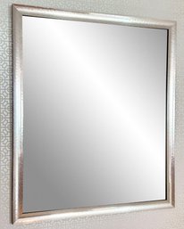 A Modern Designer Metal Clad Mirror (1 Of 3)