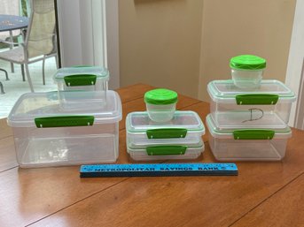 Sistema Lot 2 Plastic Food Storage Containers 16 Piece Set Great Condition All Snap And Clean