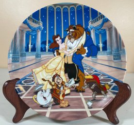 Disney's Beauty And The Beast  'Loves First Dance' 1992 Collectors Plate #1 With COA