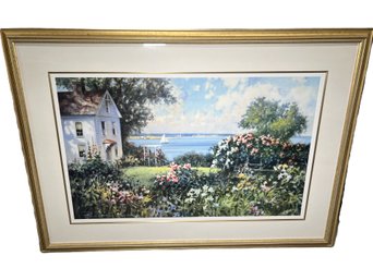 Paul Landry 'A New England Garden' Large Framed Print