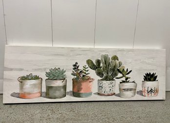 Succulents & Cactus Stretched Canvas Wall Art