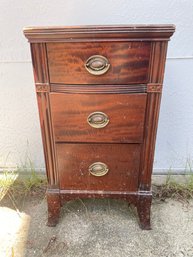 Nightstand (possibly Mahogany) With Drawers