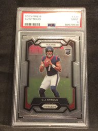 2023 Panini Prizm CJ Stroud Rookie Card PSA 9 - K