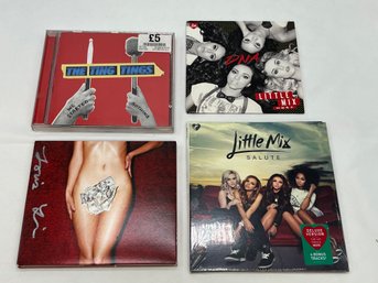 Eclectic CD 4pc Lot - Signed Holy Child, Little Mix, The Ting Tings