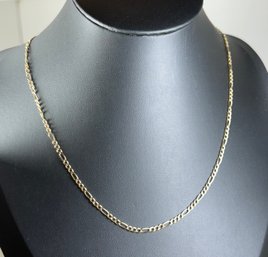 ITALIAN 10K GOLD FIGARO LINK NECKLACE