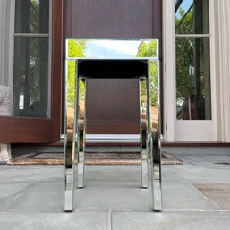 A Square Mirrored Side Table - Loc B