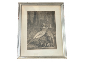 19th C French Lithograph, 'Venus ET Adonis'