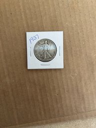 Beautiful 1937 Walking Liberty Silver Half Dollar