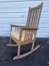 Mission Style White Washed Rocker