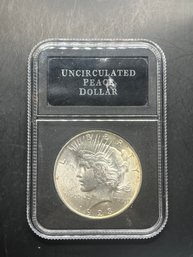 1923 Uncirculated Silver Peace Dollar