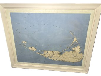 Framed Map Of Nantucket Island