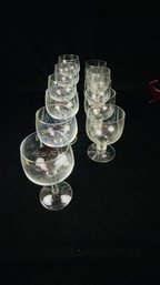 Set Of 11 Stemmed Water Glasses