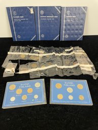 Lincoln Penny And Foreign Coin Lot