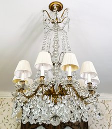 A Stunning Vintage Rock Crystal Chandelier