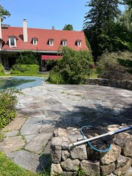 1,000 Sf Of Stone On Pool Patio