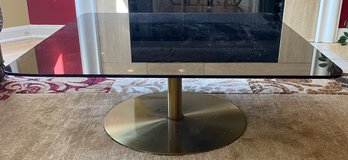 Tom Dixon Flash Brass And Glass Square Coffee Table