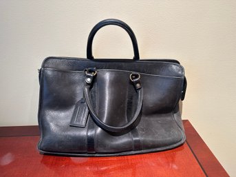 Black Leather Attache Bag