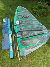 7.0 NeilPryde Ck55 Windsurfing V8 Racer 2 Piece Carbon Fiber Spar Mast Foot Adjustable Boom Nice Rig!!