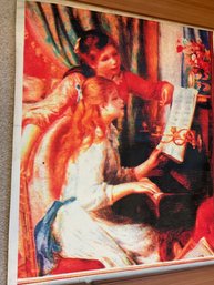 Very Old RENOIR Two Girls At The Piano Canvas