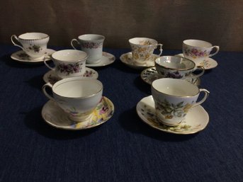 Mixed Teacups And Saucers Lot