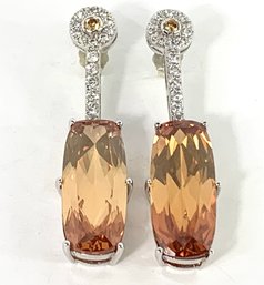 Pair Of Stunning Sterling Silver Chandelier Earrings