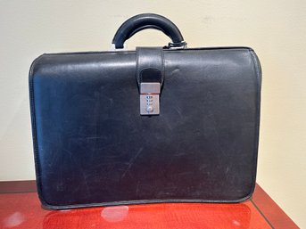 Black Leather Attache Bag 2