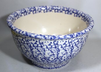 Contemporary Sponge Decorated Stoneware Mixing Bowl