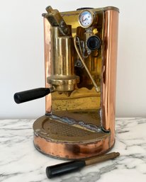 A Vintage Italian Copper Espresso Machine By Italianstyle