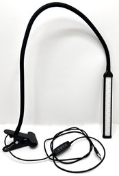 LED Gooseneck Clip Lamp With USB Power Cord