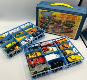 Vintage Matchbox Case With Cars