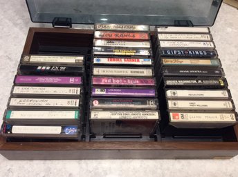 Collection Of Music Cassette Tapes With Storage #1 - L (THIS IS NOT A SHIPPABLE ITEM)