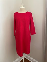 Boden Red Dress With Pockets, Size 10