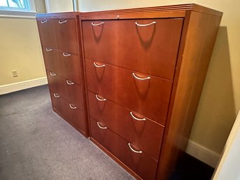 Pair Of 4-drawer File Cabinets