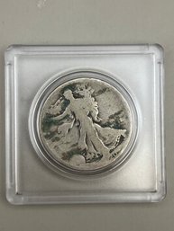 1920 Walking Liberty Silver Half Dollar In Plastic Case