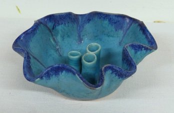 A Gorgeous Studio Pottery Ikebana Japanese Flower Bowl