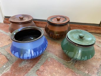 4 Tandoori Pots A Beautiful Collection Of Authentic Ceramic From India