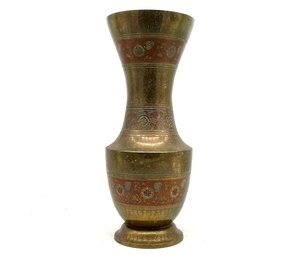 A Vintage Indian Brass Vase