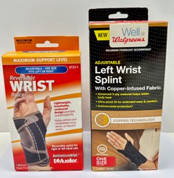 2 New In Box Wrist Braces By Mueller & Walgreens