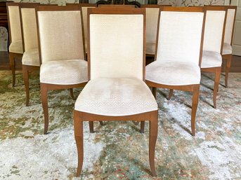 A Set Of 10 Vintage Modern Dining Chairs - Upholstery In Good Condition