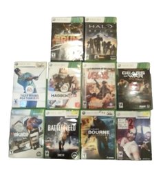 ASSORTMENT OF 10 PREOWNED XBOX 360 GAMES - LOT #1    *** NO SHIPPING FOR THIS ITEM ***